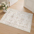 Madane 2x3 Washable Rugs for Entryway, Low Pile Non-Slip Small Area Rug Kitchen by Madane