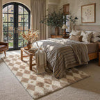 PureCozy Brown 8x10 Area Rug for Living Room Washable Non Slip Neutral Soft - Image 4