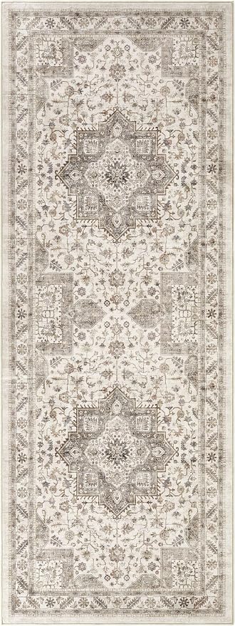 Vintage Hallway Runner Rug 3x8: Large Soft Washable Entryway - Image 9