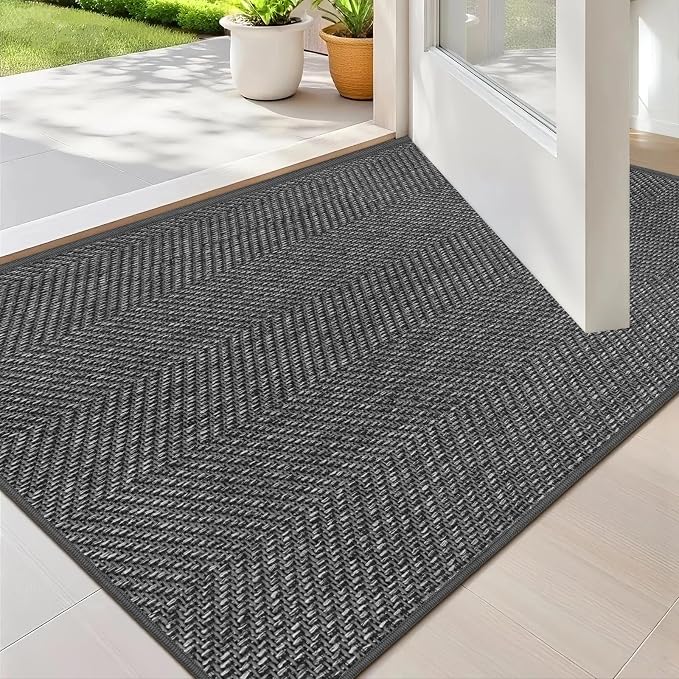 Ultra Thin Indoor Door Mat 17"x29", Washable Door Mat Indoor Entrance, Non Slip by Unknown