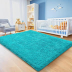 6x9 Teal Area Rugs for Living Room, Large Fluffy Shag Rug for Bedroom Boys Kids - Image 4