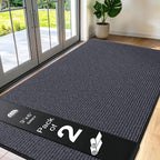 2 Pack 3' x 6' Commercial Floor Mat, Heavy Duty Low Profile Entryway Rug by Unknown
