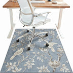 48"x60" Office Chair Mat for Hardwood Tile Floor, Under Desk Carpet Protector by BESBLEE