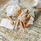 Soalmost 6x9 Area Rug for Living Room Washable 6x9 Non-Slip Modern Rugs for - Image 9