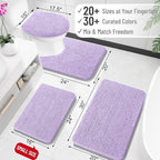 OLANLY Large Bathroom Rugs 40x24, Extra Soft Absorbent Chenille Bath Rugs - Image 2