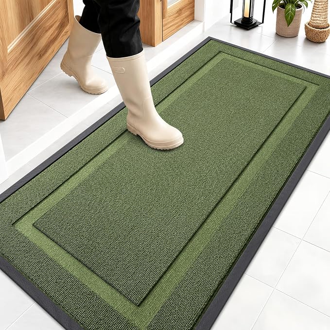 OLANLY Front Door Mat Indoor Outdoor Entrance, Waterproof All-Season, by OLANLY