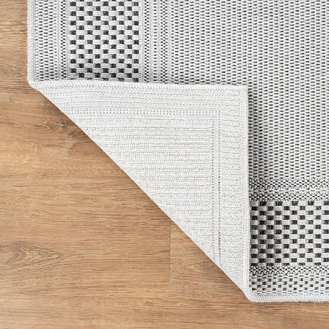 CAMILSON Easy Jute Rug 6x9, Indoor Outdoor Off-White Color Fiber Area Rugs - Image 7