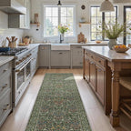 GENIMO Floral Washable Runner Rug 2’6” x 10’, Non-Slip Long Hallway Carpet - Image 3