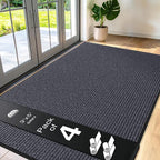 4 Pack Grey Commercial Door Mat 3'x5' Heavy Duty Industrial Floor Mat by Unknown