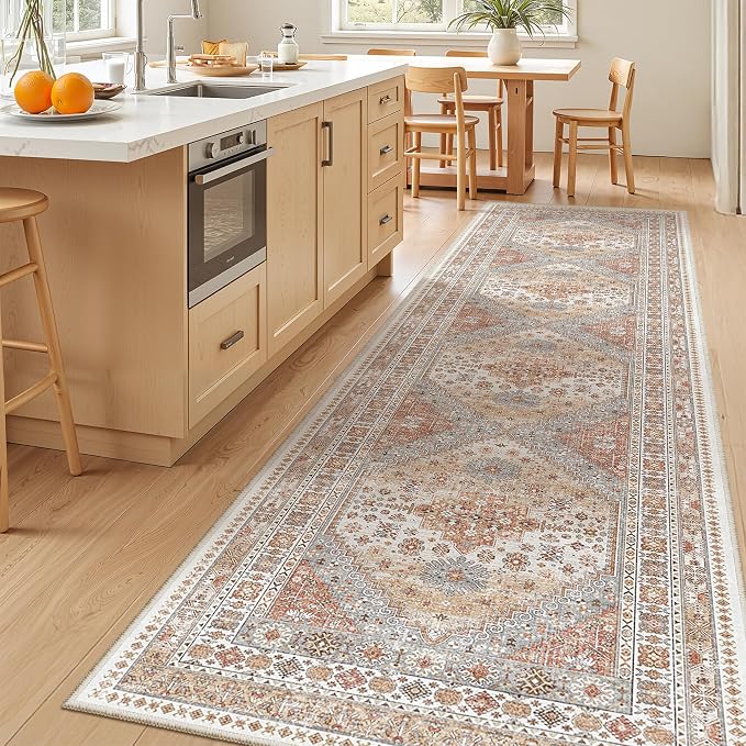 zesthome 3x12 Runner Rug for Hallway, Non-Slip Long Bathroom Rugs Runner for by Zesthome