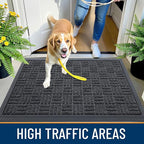 OLANLY Front Door Mat Outside Entrance 71x23, Heavy Duty Sturdy Natural Rubber - Image 5