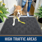 OLANLY Front Door Mat Outside Entrance 29.5x17, Heavy Duty Sturdy Natural - Image 6