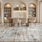 Soalmost 10x14 Area Rugs for Living Room, Non Slip Machine Washable Vintage Rugs - Image 4