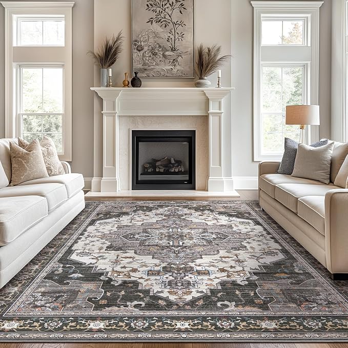 BEIMO Area Rugs 5x7 for Living Room Bedroom, Modern Vintage Boho Machine - Image 6
