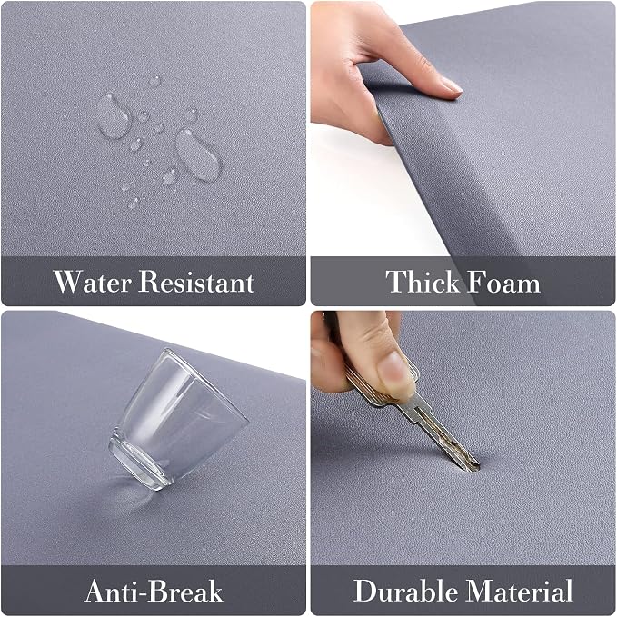 HappyTrends 2 PCS Kitchen Mat Cushioned Anti-Fatigue Floor Mat, Heavy Duty - Image 4