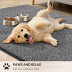 PURRUGS Dirt Trapping Door Mat Half Round 32" x 47", Non-Slip Machine Washable - Image 3
