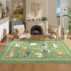 DUKINO 3x5 Area Rug, Lightweight Washable Entryway Rug - Image 5