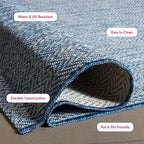 SAFAVIEH Outdoor Square Rug 10' - Image 5