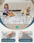 Madane Area Rugs 9x12 Living Room: Lagre Vintage Living Room Rug - Image 4