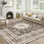 Vintage Living Room Square Area Rug 9x9 by COTILED
