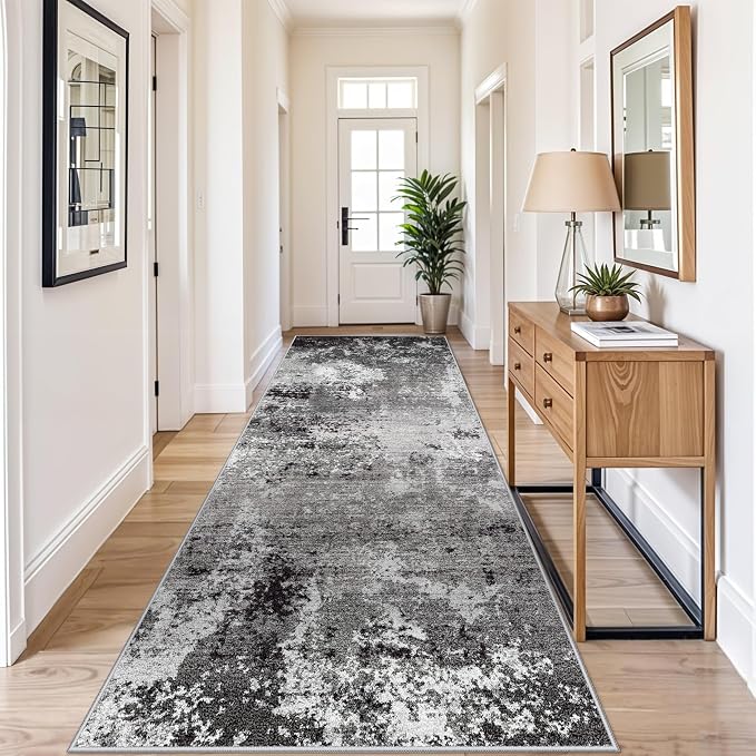 4x10 ft Extra Wide Hallway Rug – Non-Slip Washable Large Carpet Runner - Image 3