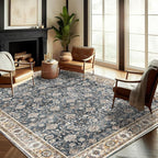 CHAMPLANT Washable Area Rug 10'x14' Boho Design Non-Shedding Easy Care Ideal by CHAMPLANT
