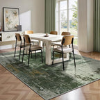 5x7 Area Rugs - Modern Abstract Washable Rug, Ultra Soft Non Slip Low Pile - Image 4
