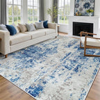 8x10 Area Rugs for Living Room Rug Washable: Abstract Large Rug for Dining Room - Image 8