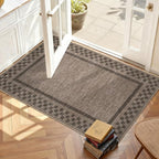 Small Area Rug 2x3 Modern Checkered Entry Rug Solid Color Scalloped Kitchen - Image 7