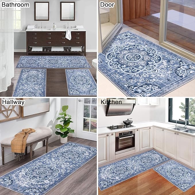 Ileading Boho Kitchen Rugs Sets 3 Piece - Image 3