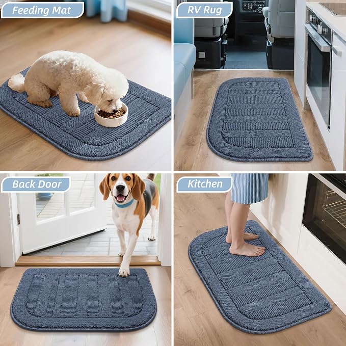 BEQHAUSE 30x18 Inch Kitchen Rug Mat Durable Kitchen Rugs Non-Slip Washable - Image 8