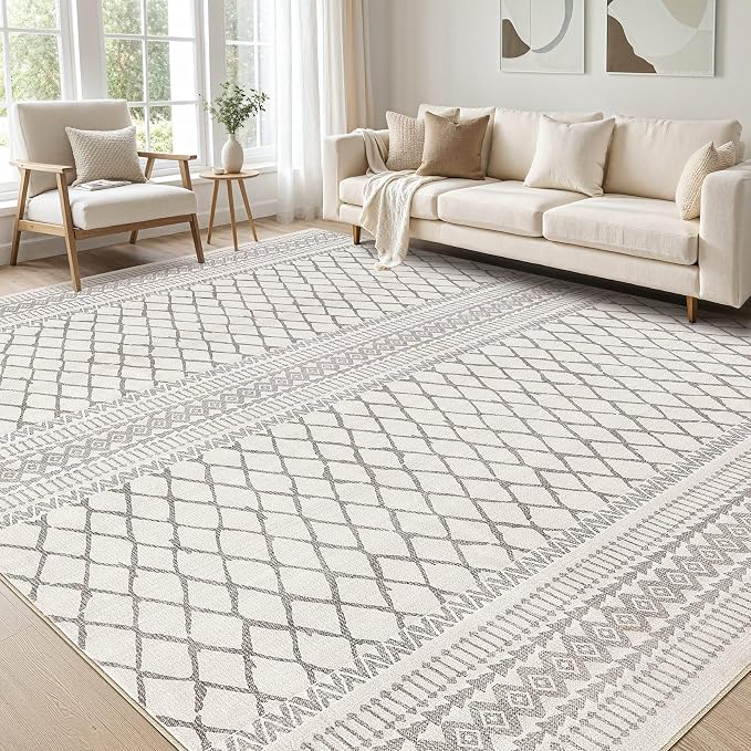 cotiled 5x7 Area Rugs Living Room Rug: Washable Boho Rugs by COTILED