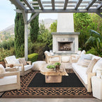 GENIMO Outdoor Rug Waterproof for Patio Decor, Outside Area Mat for Rv - Image 2