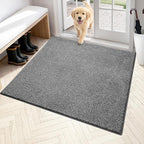 PURRUGS Dirt Trapping Door Mat 48" x 48", Non-Slip Machine Washable Entryway Rug by PURRUGS