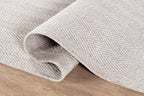 CAMILSON Easy Jute Round Rug 4ft Indoor Outdoor Off-White Color Fiber Area Rugs - Image 5