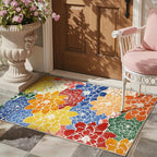 GENIMO Indoor Outdoor Area Rug for Entryway, Machine Washable, Waterproof - Image 5