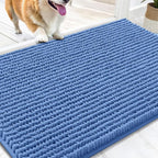 OLANLY Dog Door Mat for Muddy Paws 34x21, Ultra Absorbent Chenille Mud Doormat by OLANLY