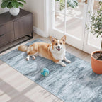 2x5 Non-Slip Washable Runner Rug – Modern Neutral Abstract Small Rug by ZHXXUJ