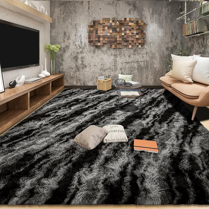 Tepook Fluffy Large Rugs for Living Room, 8x10 Area Rugs for Bedroom, Modern by Tepook