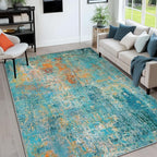 RELEANY Washable Area Rugs 5'x7' Non-Slip Modern Abstract Soft - Image 9