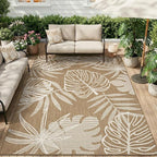 MontVoo-Outdoor Rug-Patio Rug 5x7 ft Polypropylene Indoor Outdoor Rugs Outdoor - Image 9