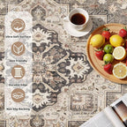 6ft Round Vintage Living Room Area Rug - Image 2
