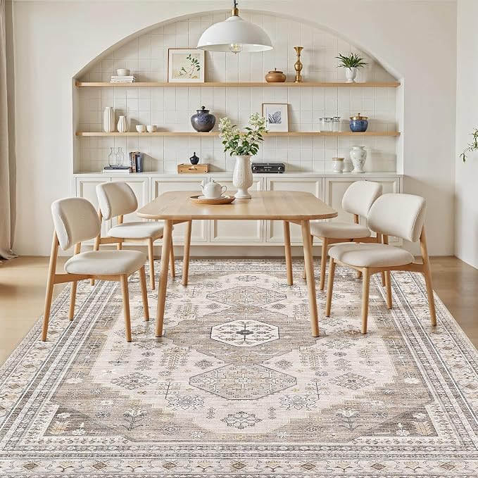 10x12 Washable Area Rug, Large Rugs - Image 6