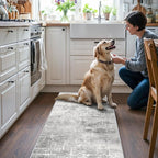 Washable 2x5 Hallway Runner Rug: Indoor Abstract Water Resistant Kitchen - Image 2