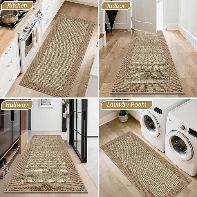 BEQHAUSE Indoor Door Mat 20" x 48", Dirt Trapper Door Mats Non-Slip Entryway - Image 8