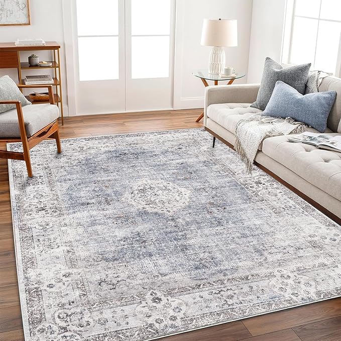 CHAMPLANT Area Rug 5'x7' Washable Rug Vintage Traditional Floor Cover Thin - Image 2