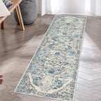 HEBE Hallway Runner Rug 2'x6' Washable Vintage Distressed Area Rugs Non Slip - Image 7