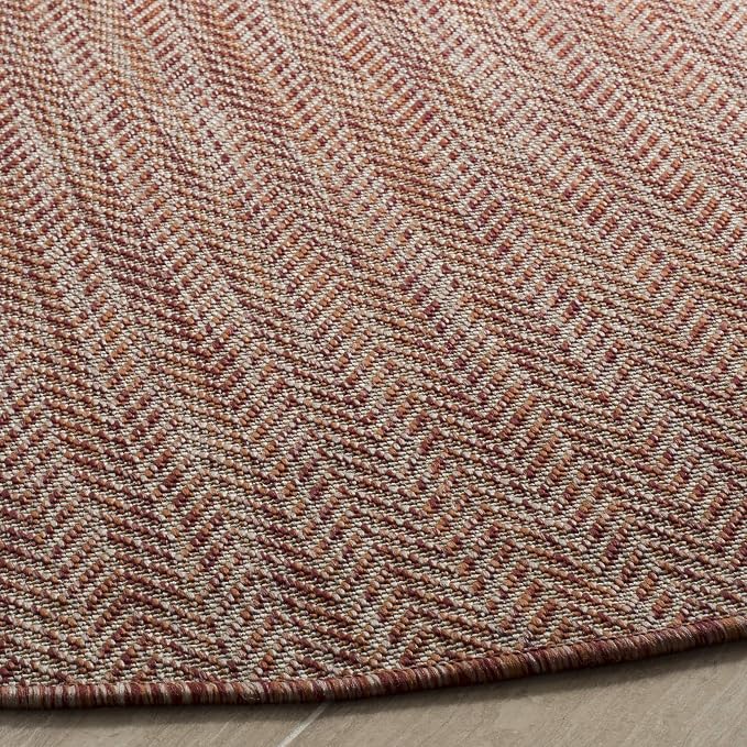 SAFAVIEH Outdoor Round Rug 5'3" - Image 4