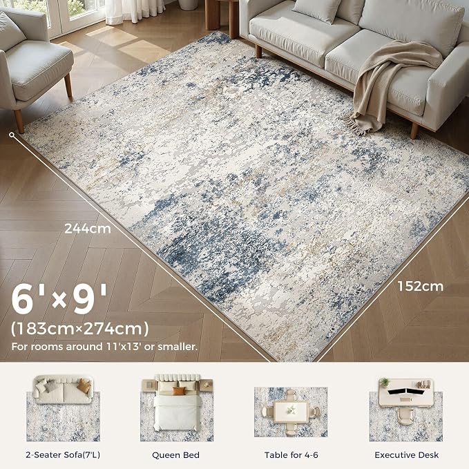 DMOYEST Area Rug Living Room Rugs - Image 2
