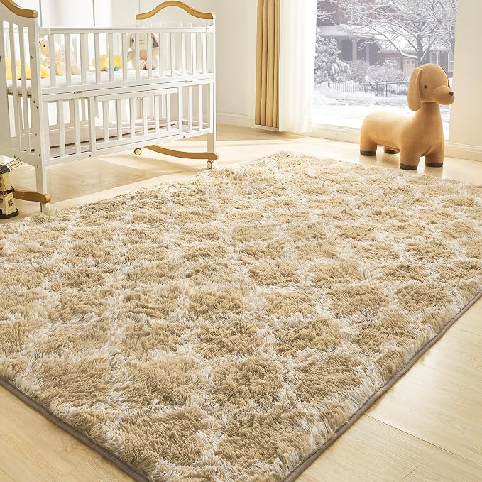 Litanika 5x8 Geometric Shag Area Rug - Image 4